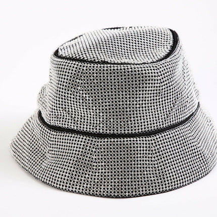 Grozavu Full-Diamond Wide-Brimmed Fisherman Hat at €39.00