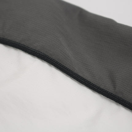 Waterproof Sports V-Neck Long Sleeve Shirt Black White