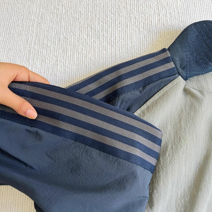 Retro Three-Stripe Raglan Sleeve Patchwork Stand Collar Sports Jacket Trendy Small Brand Loose Casual Outerwear Autumn Winter