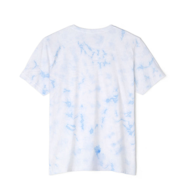 Unisex Tie-Dye T-Shirt with Grave Logo for Trendy Fashion Lovers