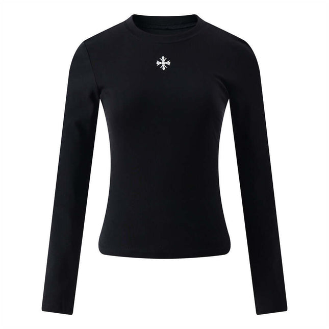 T-Shirt a Maniche Lunghe Stampata - Slim Fit