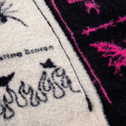 Casual Butterfly Spider Jacquard Cardigan