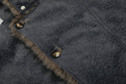 Cotton collar jacket with cotton jacket