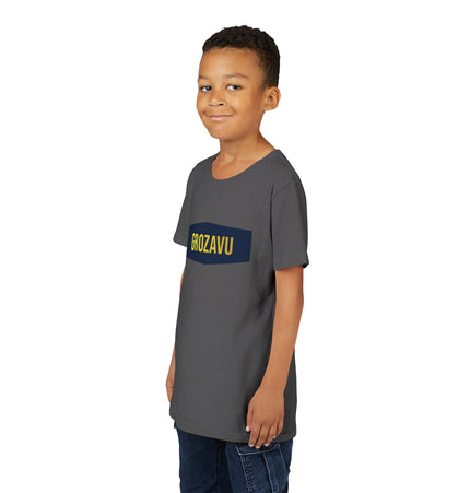 Cool Youth Short Sleeve Tee with 'GROZAVU' Design