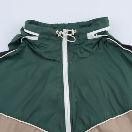 Color Block Jacket and Long Pants Set