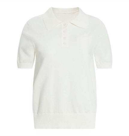 Exclusive Short Sleeve Knit Sweater Collar urban aesthetic - Image 5