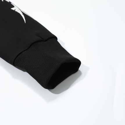 Vintage Gothic Zip-Up Hoodie – Slim Fit Streetwear