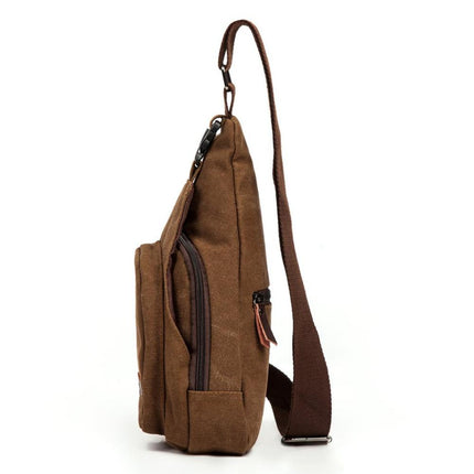 Grozavu Men's Canvas Messenger Bag - Casual Military Style at €69.00