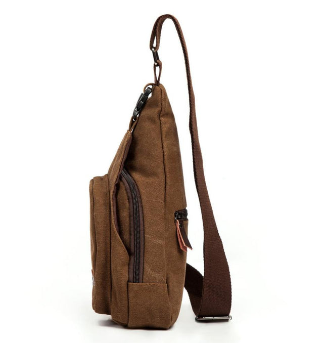 Grozavu Men's Canvas Messenger Bag - Casual Military Style at €69.00