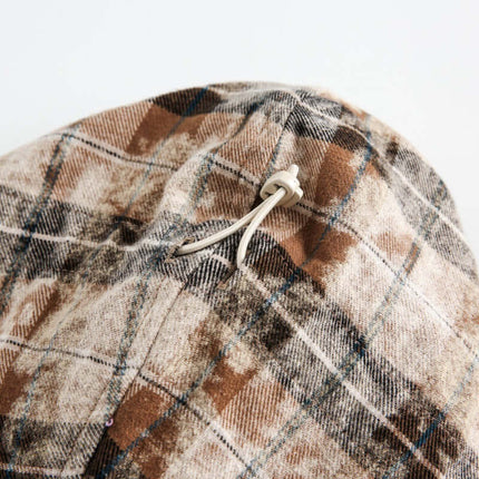 Cămașă cu glugă în carouri – Croială lejeră