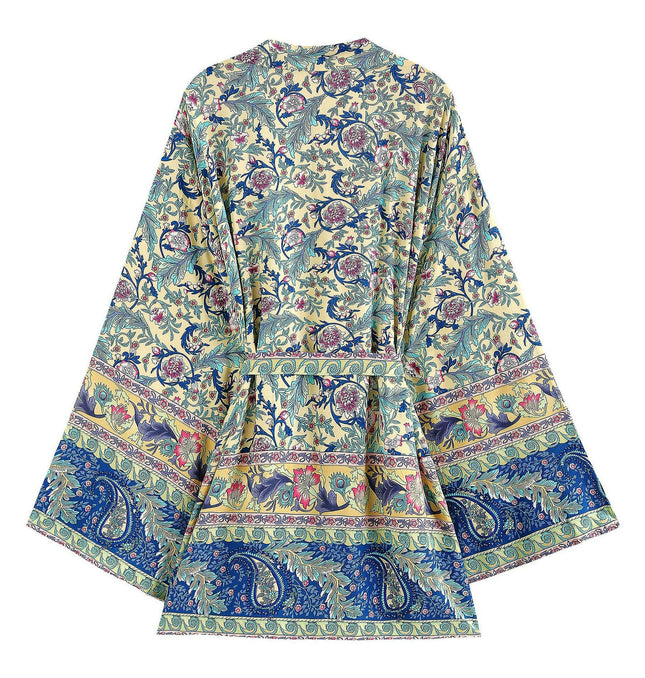 Beachside Bliss: Boho Print Rayon Kimono Cardigan! at €37.99