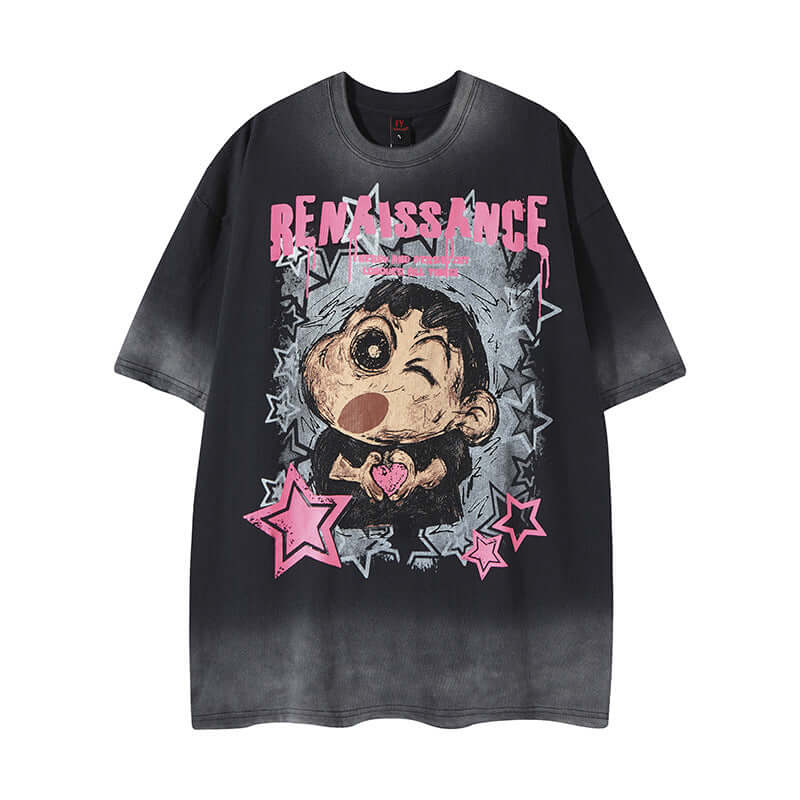 Crayon Shin Chan Printed Top styling detail - Premium Streetwear
