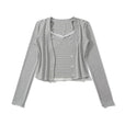 Gray Stripe Two-Piece Set / M