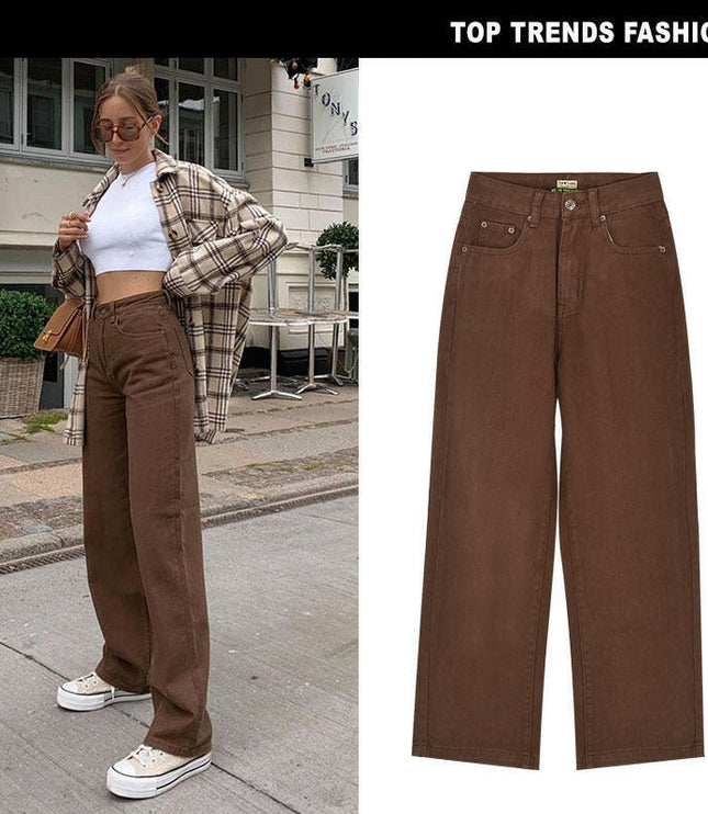 Chic High-Waist Denim: Pair with Street-Ready Jeans !