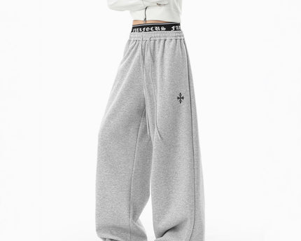 Casual Pants Men Winter Sporty Trousers Trendy Lazy Style Wide Leg Pants