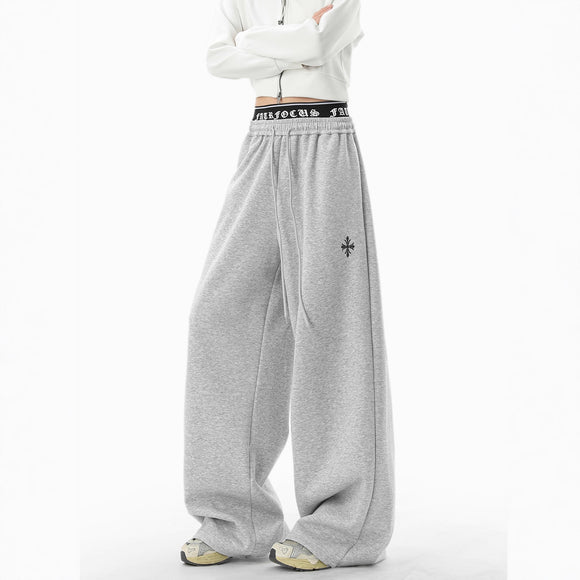 Casual Pants Men Winter Sporty Trousers Trendy Lazy Style Wide Leg Pants