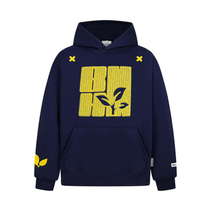 Cross Embroidered Hoodie – Loose Fit