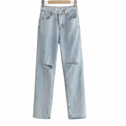 Women's Loose Fit Jeans Ripped Wide Leg at €85.99