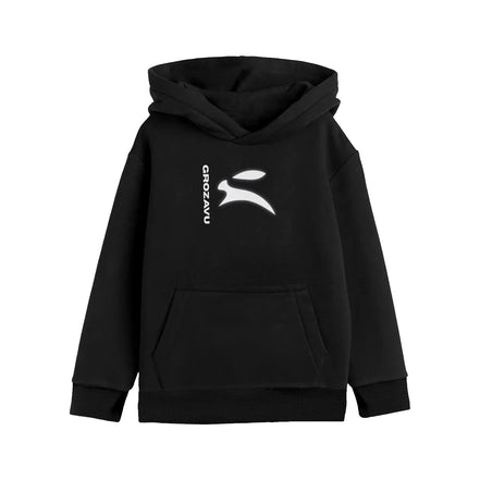 Felpa Nera per Ragazzi – Grozavu Bold Edition