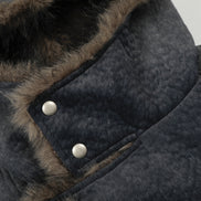 Cotton collar jacket with cotton jacket