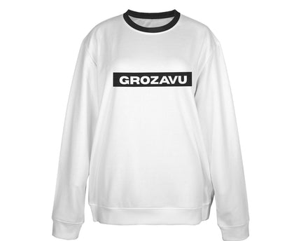 Suéter de Logo Blanco – Grozavu Classic Box Edition