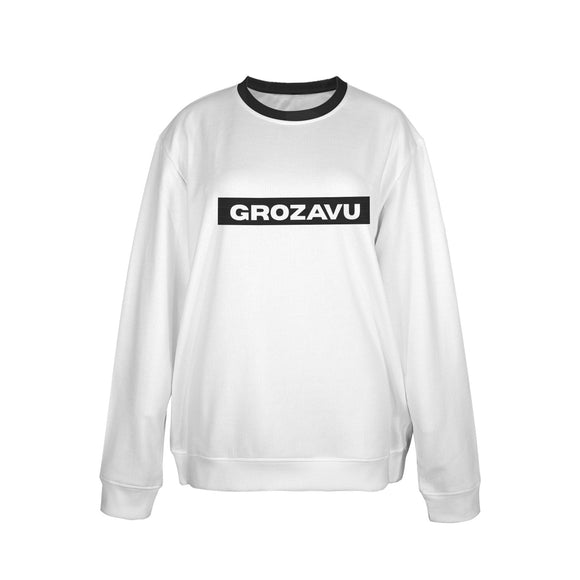 Maglione con Logo Bianco – Grozavu Classic Box Edition