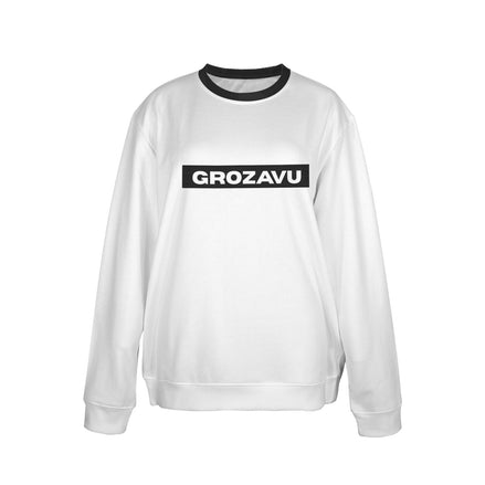 Weißer Logo-Pullover – Grozavu Classic Box Edition