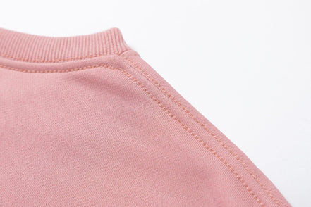 Christmas Reindeer Print Medium-Length Hoodie