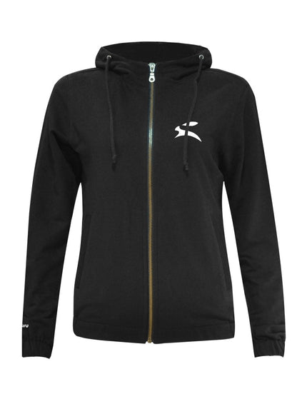 Sweat à capuche zippé en mélange de coton