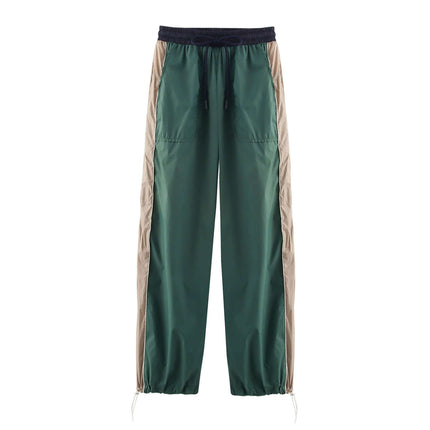 Color Block Jacket and Long Pants Set