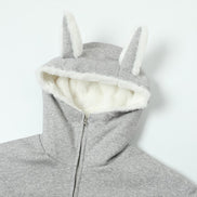 Street Fashion Zipper Hooded Sweatshirt for Men