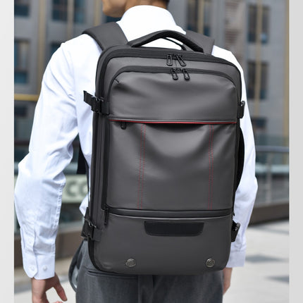 Oxford Cloth Business Travel Backpack – Black, Grey & Blue