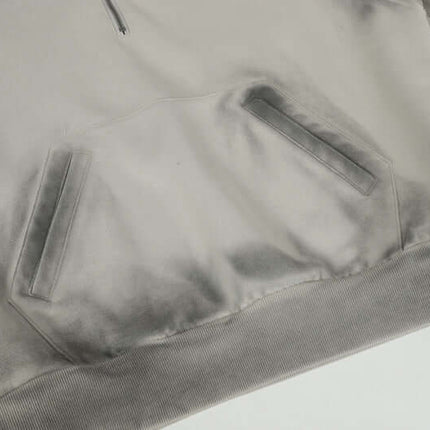 Felpa con mezza zip a patchwork