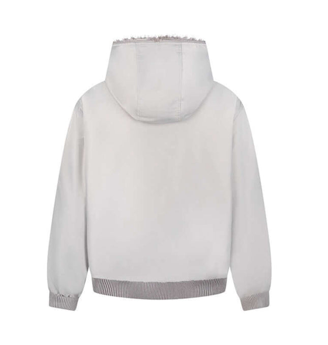 Cappotto con cappuccio ricamato Hawk