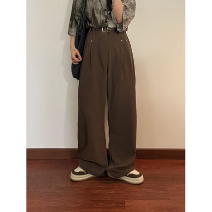 Pantaloni Casual Drepți cu Picioare Largi – Croi Lejer