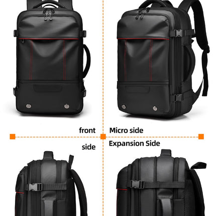 Oxford Cloth Business Travel Backpack – Black, Grey & Blue