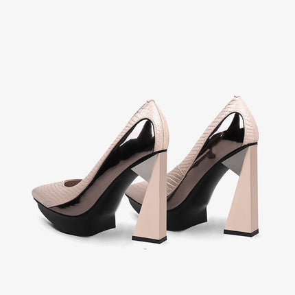 Grozavu: Extreme High Heels Women's Pumps with Platform, Pointed Toe at €156.99