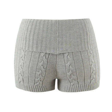 Lässige Slim-Fit gemusterte Wollshorts