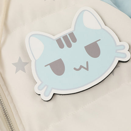 Katzenmotiv Kapuzenjacke - Lockere Passform