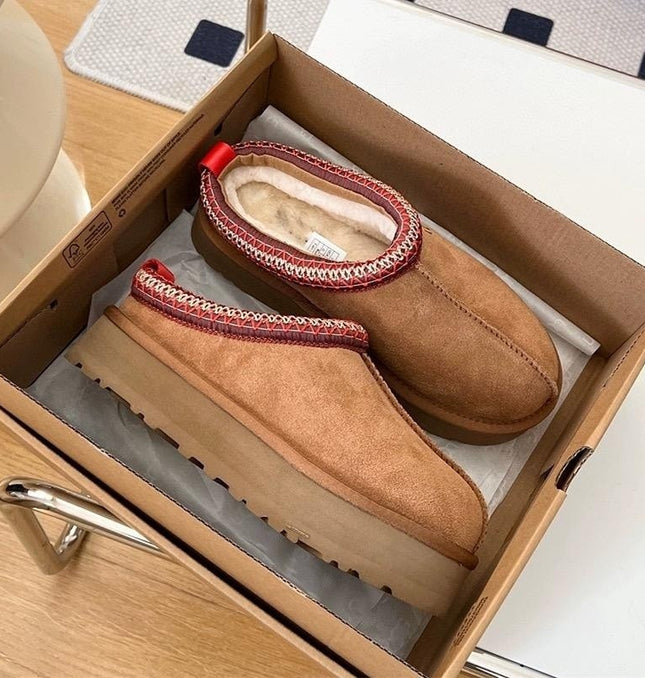 Botas de Nieve de Estilo Étnico Tejidas