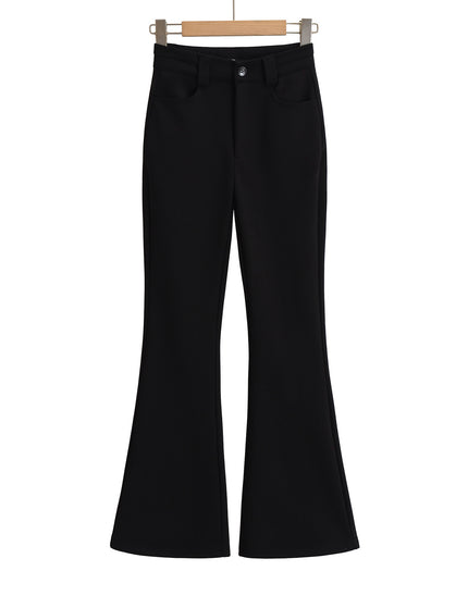 High Elastic Micro Flare Casual Pants