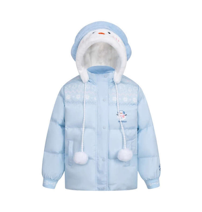 Plush Hooded Cotton Coat