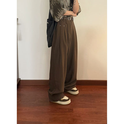 Pantaloni Casual Drepți cu Picioare Largi – Croi Lejer