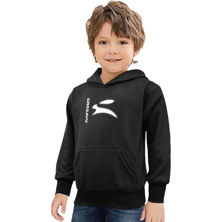 Boys Black Hoodie – Grozavu Bold Edition