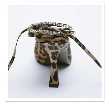 Stylish Strides: Women's Leopard Mules at €99.00