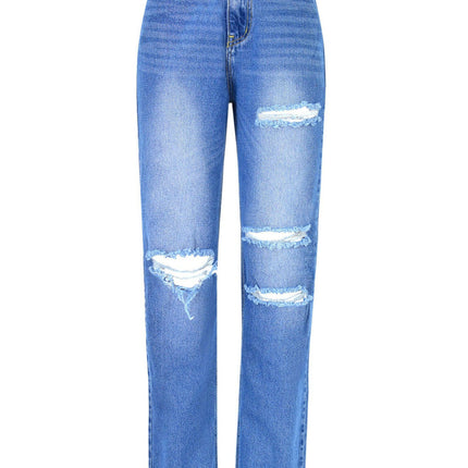 Grozavu Women's High-Waist Loose Straight Jeans at €39.00