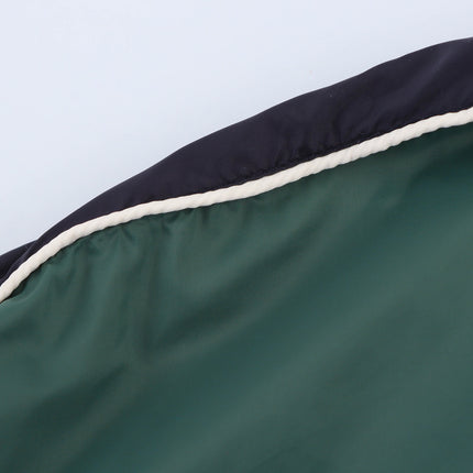 Color Block Jacket and Long Pants Set