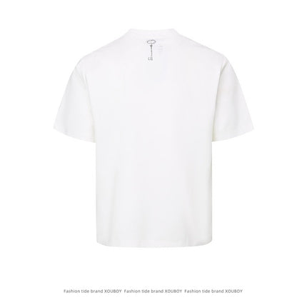 Drop Shoulder Letter Print T-Shirt – Loose Fit