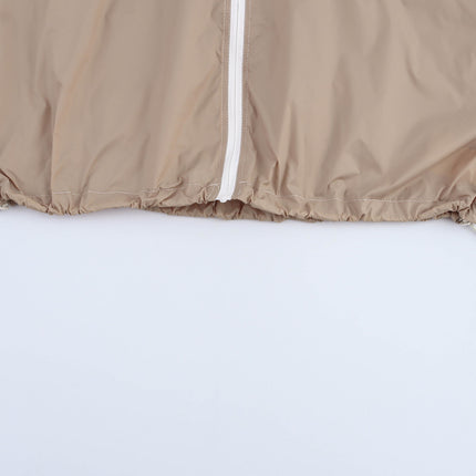 Color Block Jacket and Long Pants Set