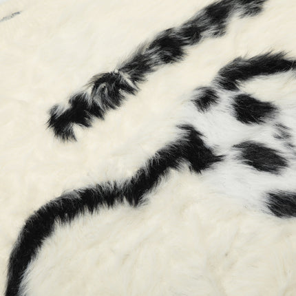 Suéter de forro polar con estampado de animal de corte regular